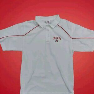 Chiefs Shirt Vintage White Polo Kansas City see measurements